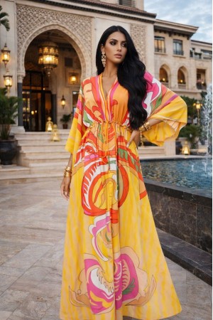 DESENLİ KİMONO ELBİSE JESSICA KUMAŞ 185962