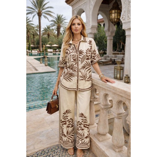 DESENLİ TAKIM KETEN KUMAŞ 185919