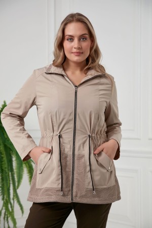 FİLE DETAY İÇİ ASTARLI TRENÇKOAT 186048