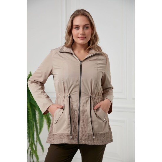 FİLE DETAY İÇİ ASTARLI TRENÇKOAT 186048