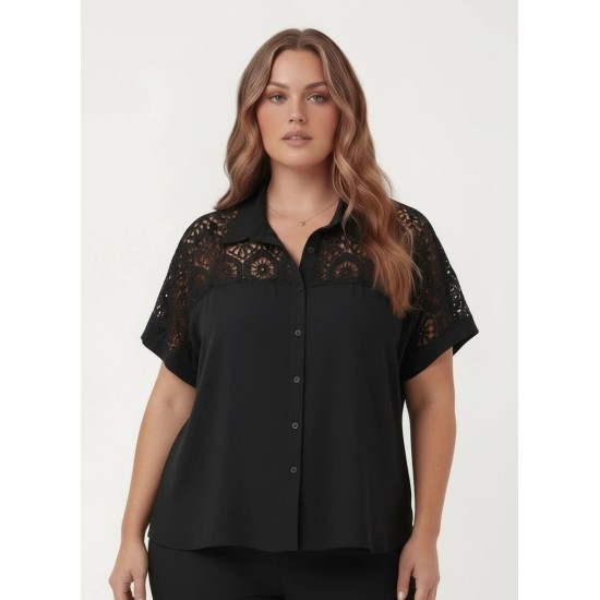 GÜPÜR DETAYLI GÖMLEK 186098