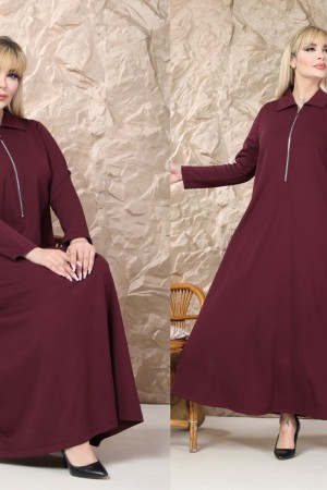 BORDO ELBİSE OYSHO KUMAŞ 185845