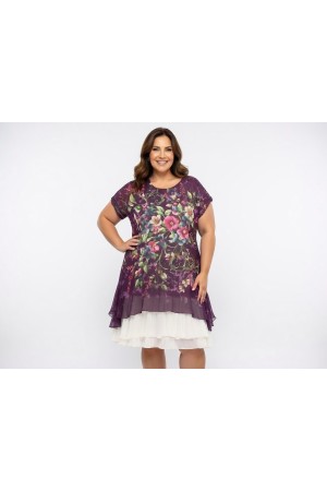 DESENLİ TÜLBENT ELBİSE 185994