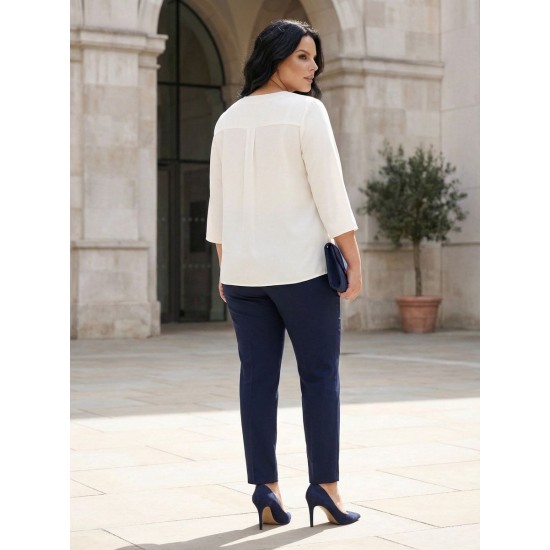 BEYAZ BLUZ KREP KUMAŞ 185710