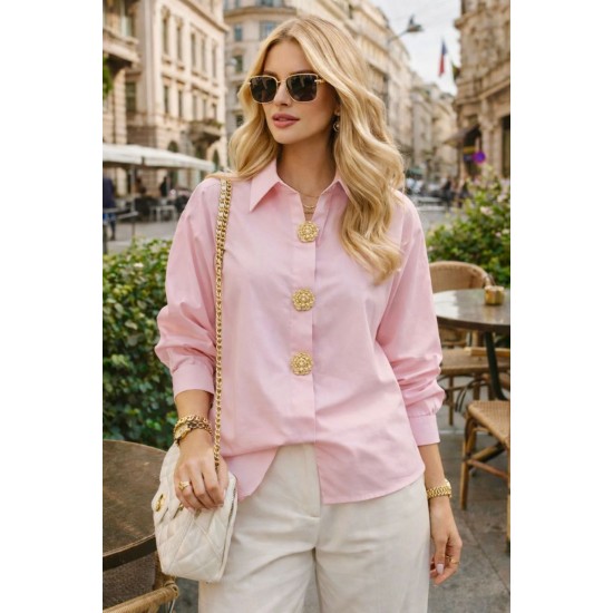 GOLD DÜĞME DETAYLI GÖMLEK 185946