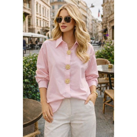 GOLD DÜĞME DETAYLI GÖMLEK 185946