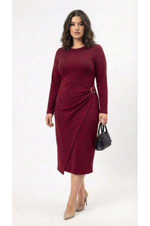 BORDO ELBİSE TOKALI 185772