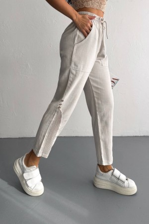 BEJ KETEN PANTOLON 185889