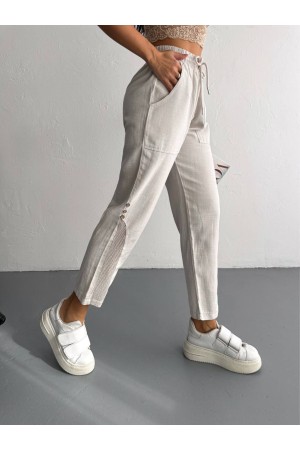 BEJ KETEN PANTOLON 185889