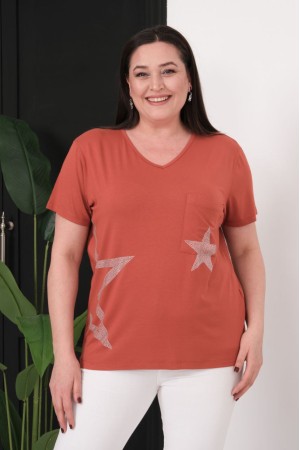 KİREMİT BLUZ VİSKON KUMAŞ 185602