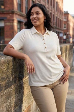 BEYAZ TSHIRT POLO YAKA 185834