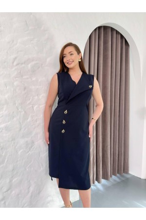 LACİVERT ELBİSE SCUBA KUMAŞ 185526