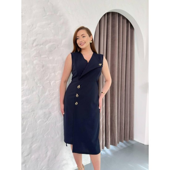 LACİVERT ELBİSE SCUBA KUMAŞ 185526