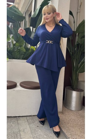 LACİVERT TAKIM DOUBLE KREP KUMAŞ 185542