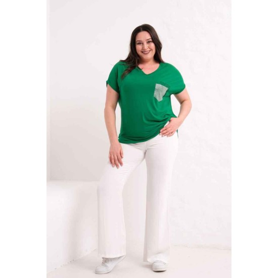 YEŞİL BLUZ VİSKON KUMAŞ 185870