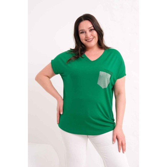 YEŞİL BLUZ VİSKON KUMAŞ 185870