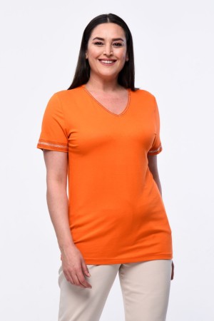 ORANGE BLUZ VİSKON KUMAŞ 185583