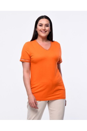 ORANGE BLUZ VİSKON KUMAŞ 185583