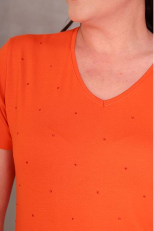 ORANGE BLUZ VİSKON KUMAŞ 185592