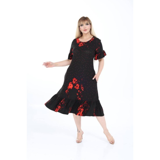 DESENLİ ELBİSE VISKON KUMAŞ 185641