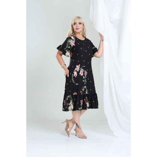 DESENLİ ELBİSE VISKON KUMAŞ 185642