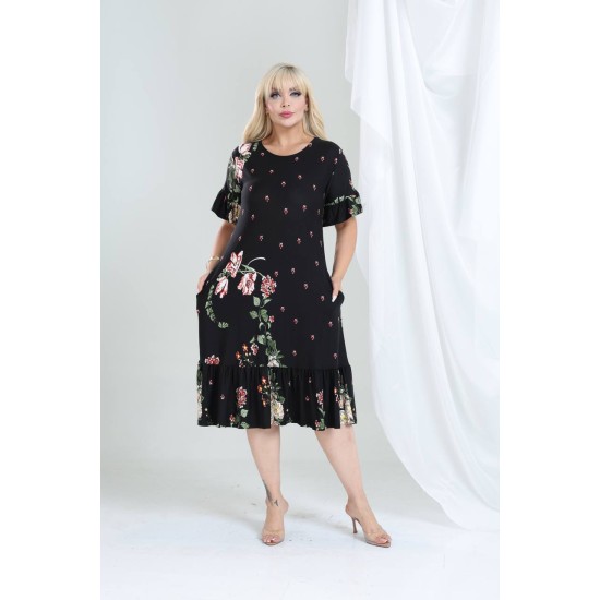 DESENLİ ELBİSE VISKON KUMAŞ 185642