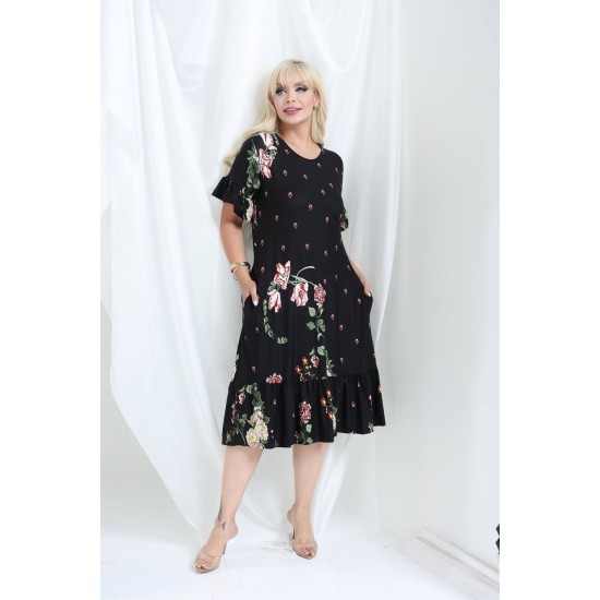 DESENLİ ELBİSE VISKON KUMAŞ 185642