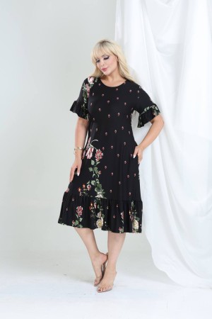 DESENLİ ELBİSE VISKON KUMAŞ 185642