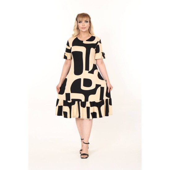 DESENLİ ELBİSE VISKON KUMAŞ 185643