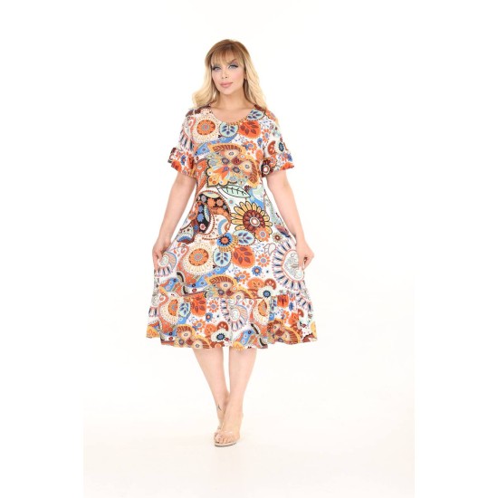 DESENLİ ELBİSE VISKON KUMAŞ 185644