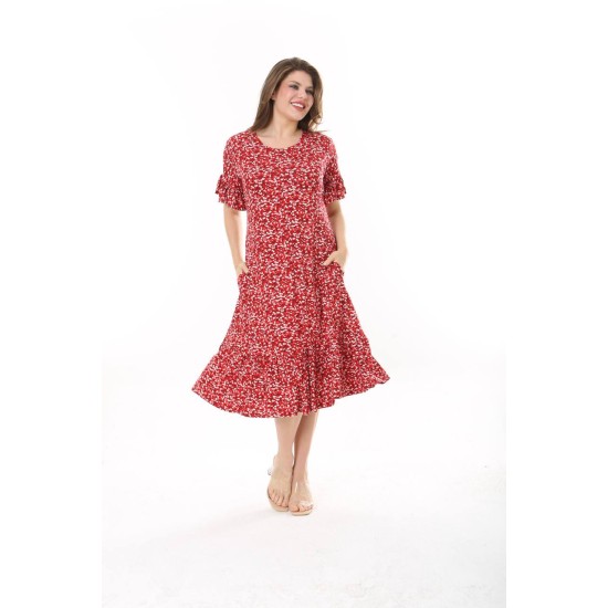 DESENLİ ELBİSE VISKON KUMAŞ 185645