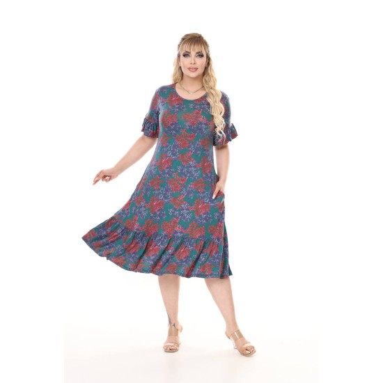 DESENLİ ELBİSE VISKON KUMAŞ 185646