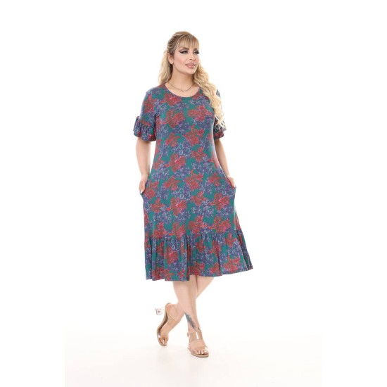 DESENLİ ELBİSE VISKON KUMAŞ 185646