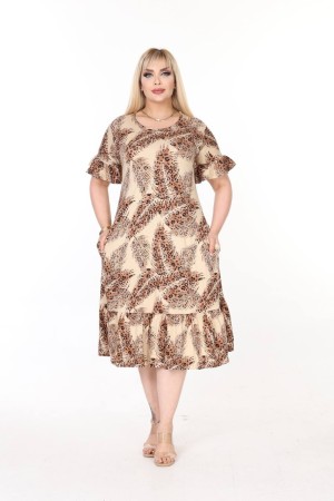 DESENLİ ELBİSE VISKON KUMAŞ 185647