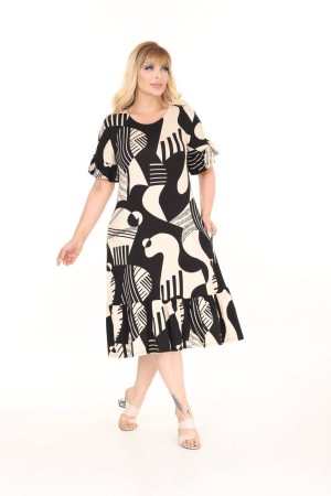 DESENLİ ELBİSE VISKON KUMAŞ 185649