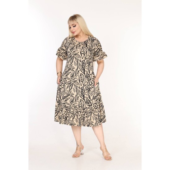 DESENLİ ELBİSE VISKON KUMAŞ 185650