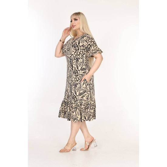 DESENLİ ELBİSE VISKON KUMAŞ 185650