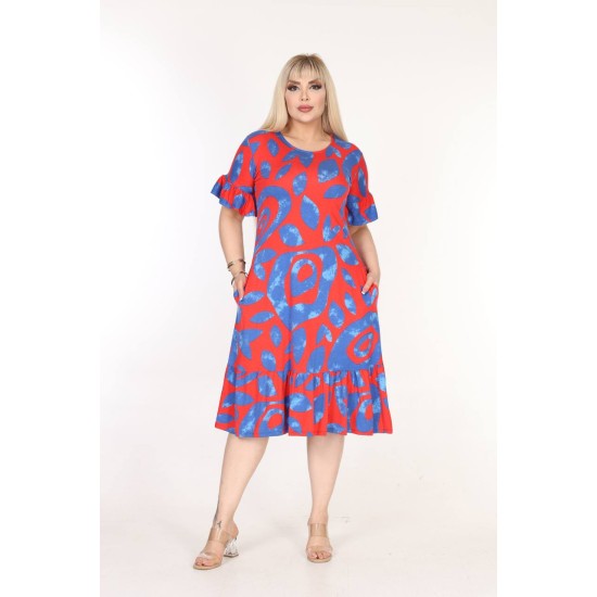 DESENLİ ELBİSE VISKON KUMAŞ 185651