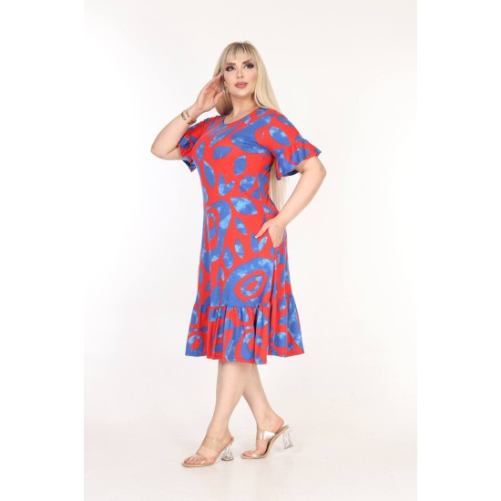 DESENLİ ELBİSE VISKON KUMAŞ 185651