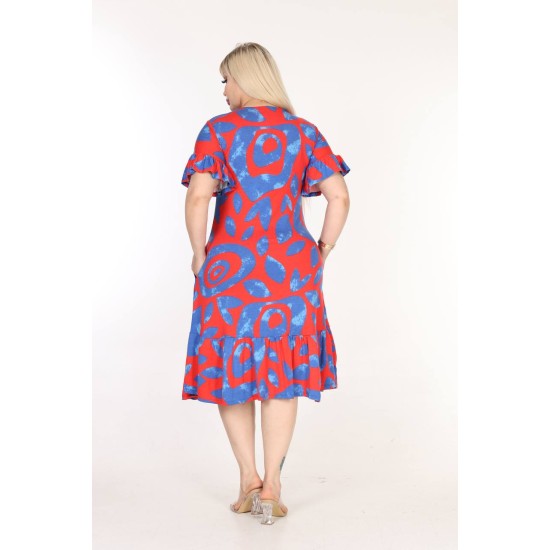 DESENLİ ELBİSE VISKON KUMAŞ 185651