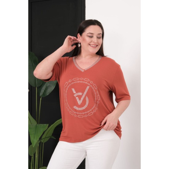 KİREMİT BLUZ VİSKON KUMAŞ 185611