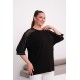 BLACK BLOUSE VISCOSE FABRIC 185612