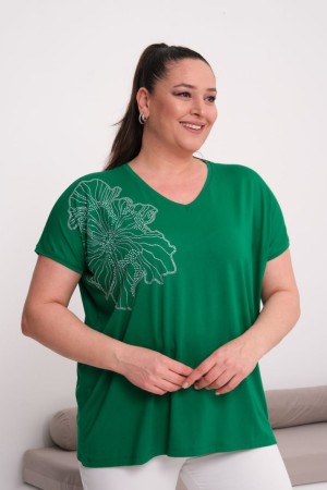 YEŞİL BLUZ VİSKON KUMAŞ 185613