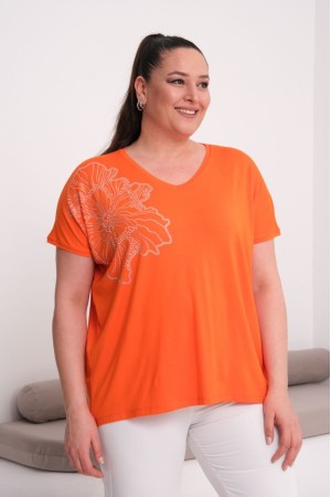 ORANGE BLUZ VİSKON KUMAŞ 185615