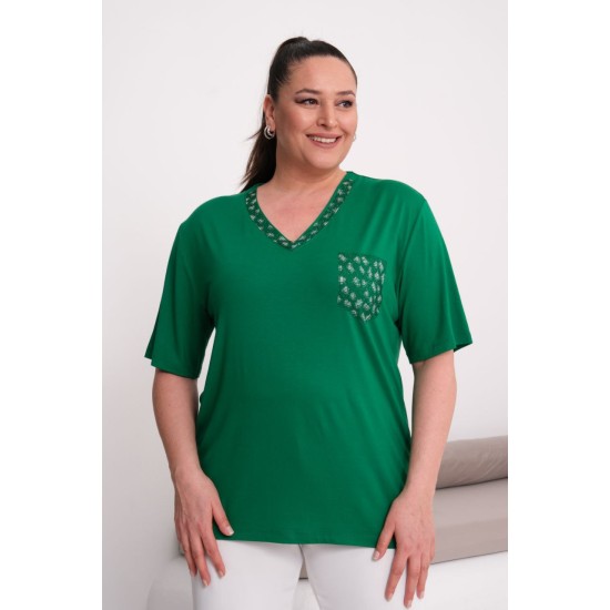 YEŞİL BLUZ VİSKON KUMAŞ 185620