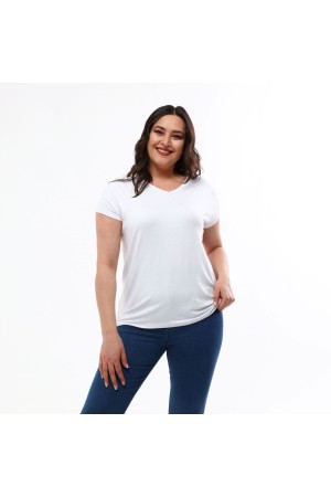 BEYAZ BLUZ VİSKON KUMAŞ 185627