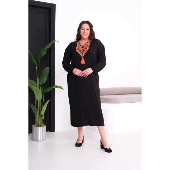 SİYAH ELBİSE VİSKON KUMAŞ 185789