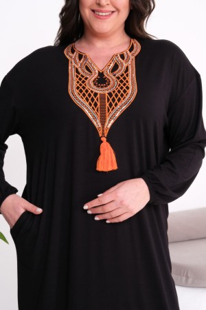 SİYAH ELBİSE VİSKON KUMAŞ 185789