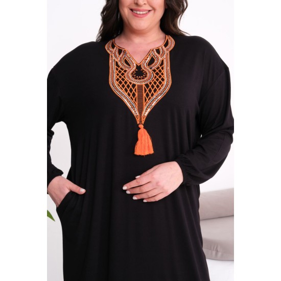 SİYAH ELBİSE VİSKON KUMAŞ 185789