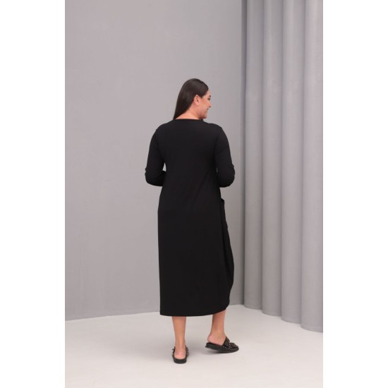 SİYAH ELBİSE VİSKON KUMAŞ 185795